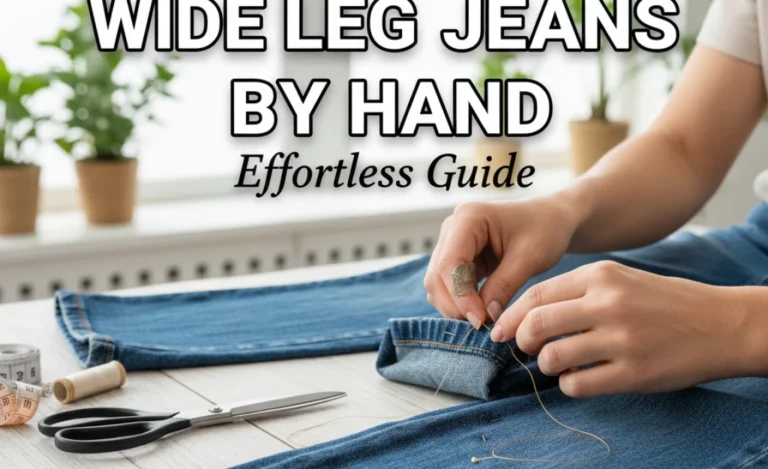 How To Hem Wide Leg Jeans By Hand: Effortless Guide