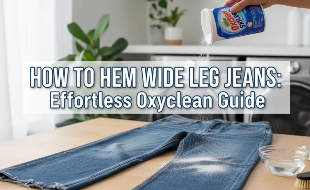 How To Hem Wide Leg Jeans: Effortless Oxyclean Guide
