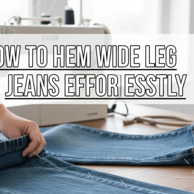 How to Hem Wide Leg Jeans Effortlessly