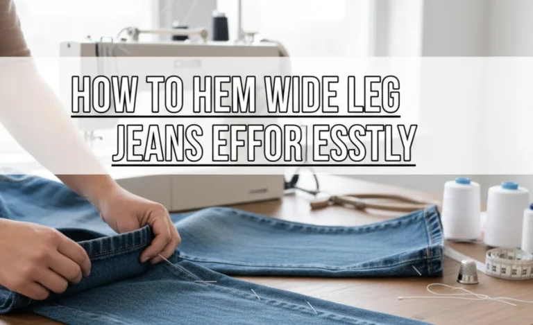 How to Hem Wide Leg Jeans Effortlessly