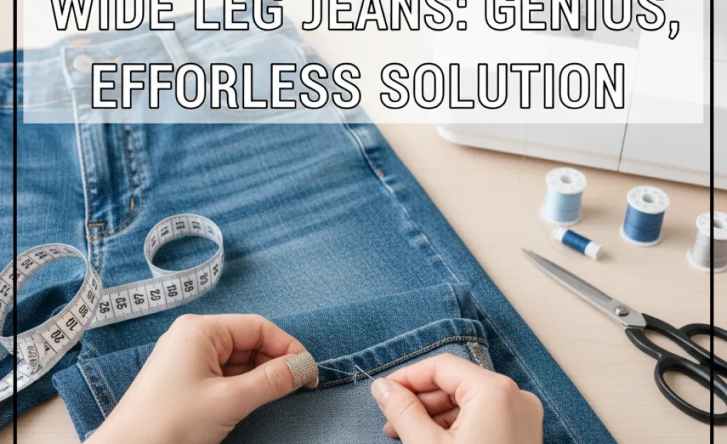 How to Hem Wide Leg Jeans: Genius, Effortless Solution