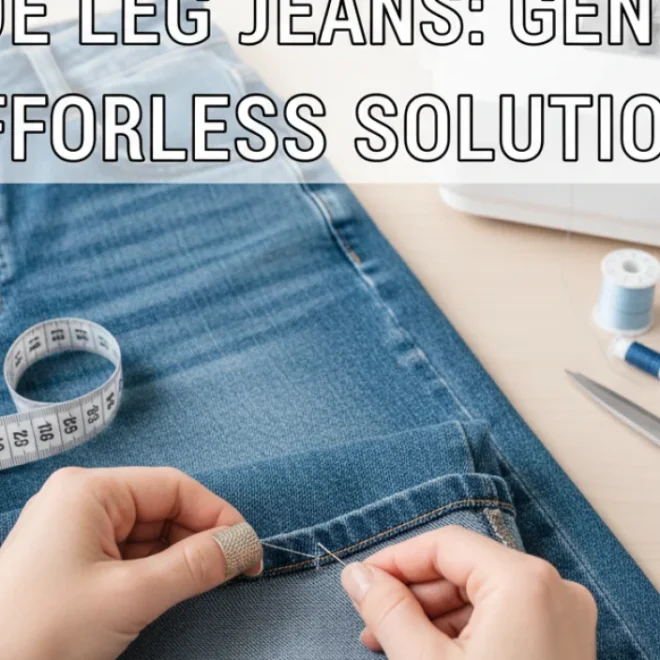 How to Hem Wide Leg Jeans: Genius, Effortless Solution