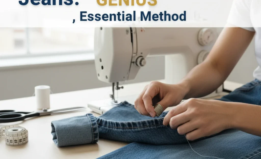 How To Hem Wide Leg Jeans: **Genius**, Essential Method