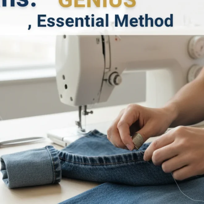 How To Hem Wide Leg Jeans: **Genius**, Essential Method