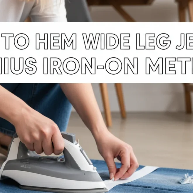 How to Hem Wide Leg Jeans: Genius Iron-On Method