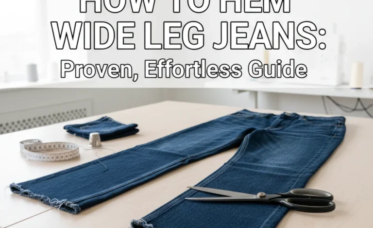 How to Hem Wide Leg Jeans: Proven, Effortless Guide
