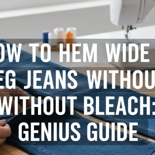 How To Hem Wide Leg Jeans Without Bleach: Genius Guide