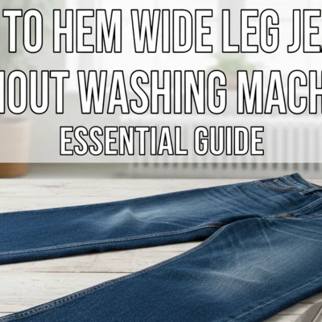 How To Hem Wide Leg Jeans Without Washing Machine: Essential Guide