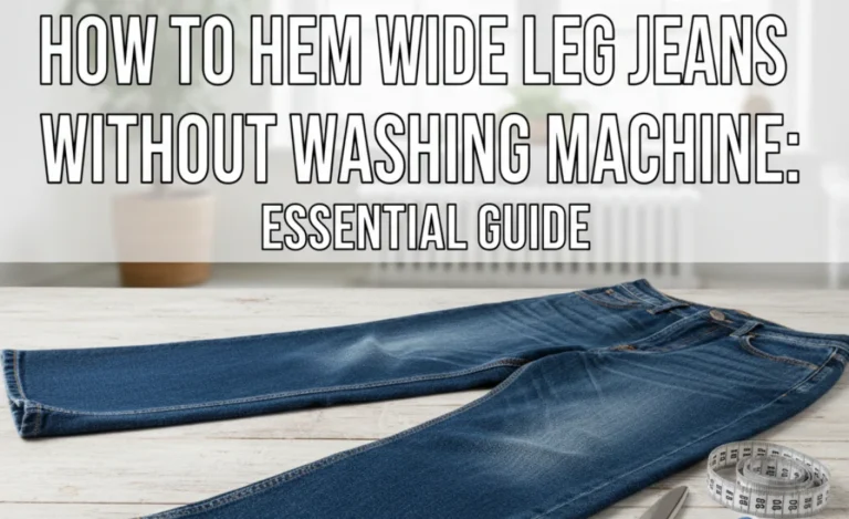 How To Hem Wide Leg Jeans Without Washing Machine: Essential Guide