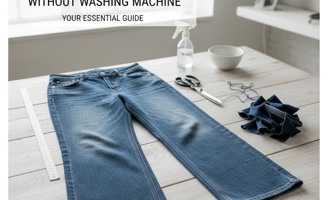 How To Hem Wide Leg Jeans Without Washing Machine: Your Essential Guide