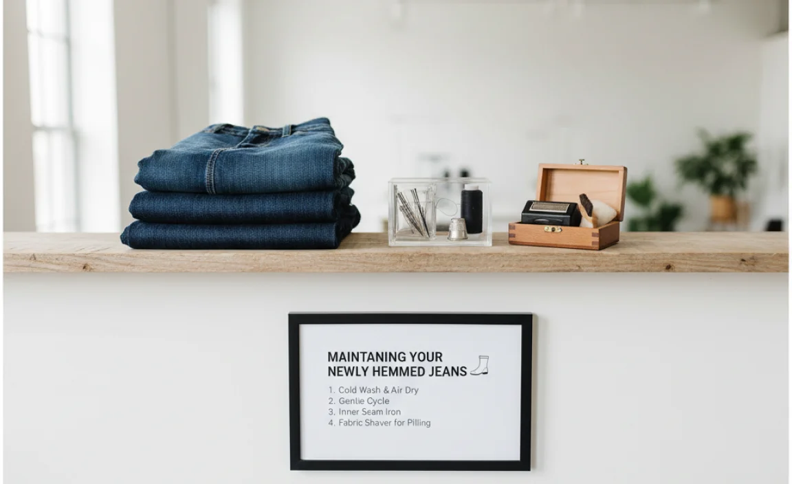 Maintaining Your Newly Hemmed Jeans