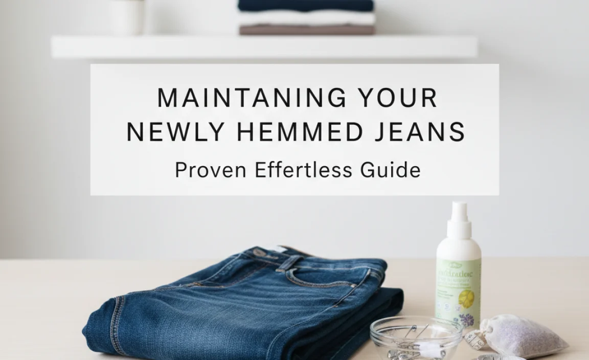 Maintaining Your Newly Hemmed Jeans
