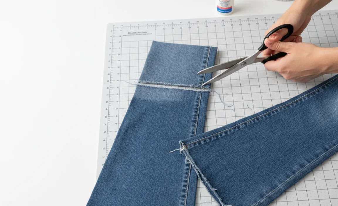 Method 1: The No-Sew “Raw” Hem Hack