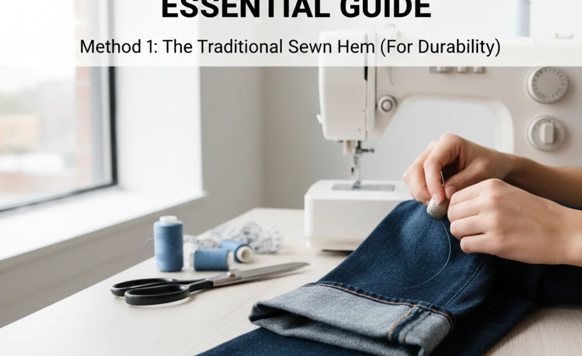 Method 1: The Traditional Sewn Hem (For Durability)