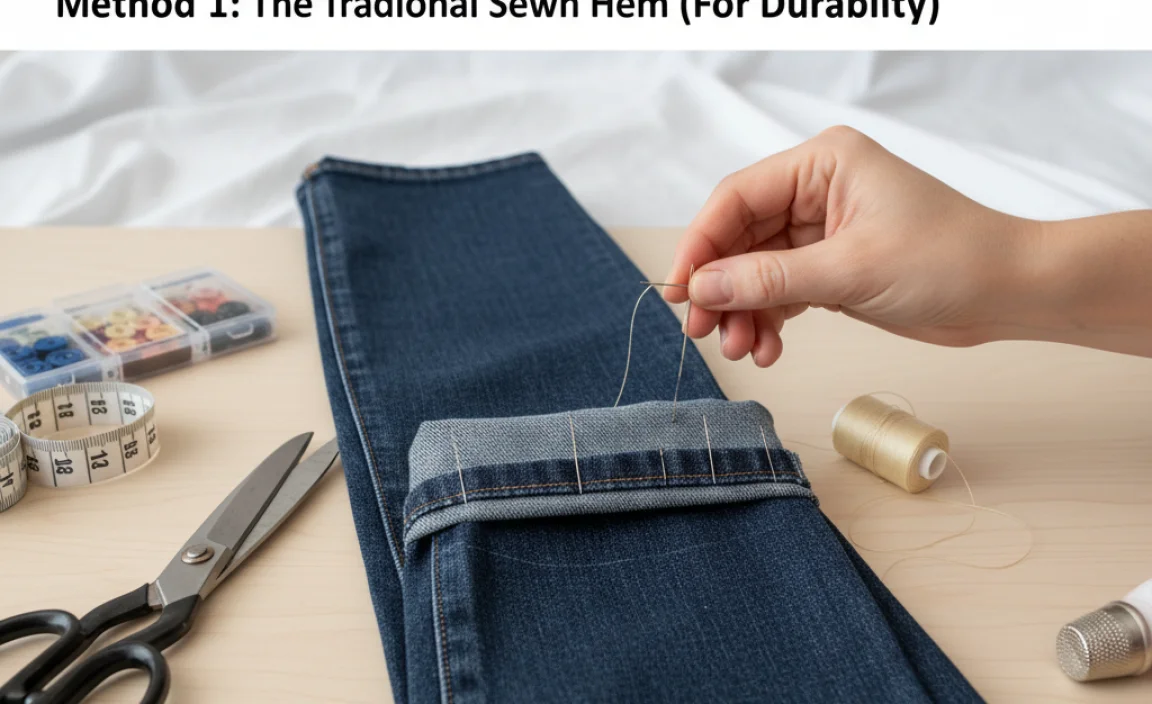 Method 1: The Traditional Sewn Hem (For Durability)