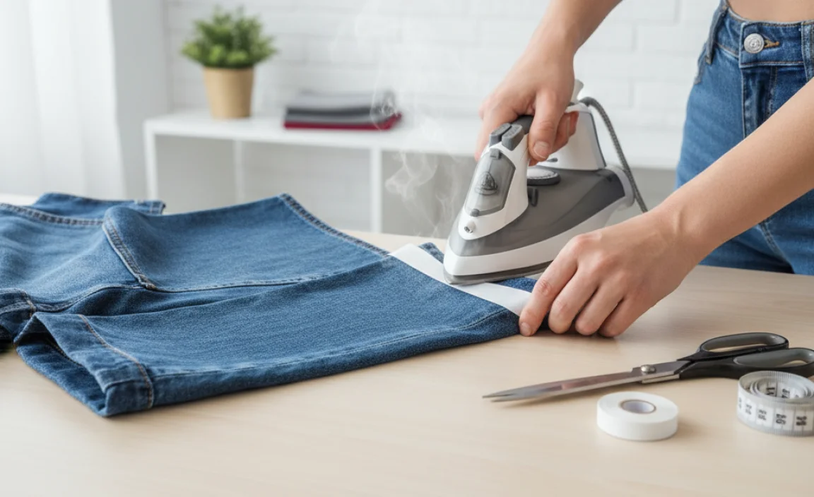 Method 2: Hemming Tape (Fusible Webbing) – The Ironed-In Finish