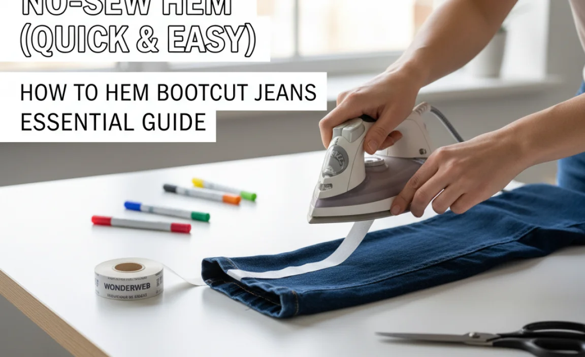 Method 2: The No-Sew Hem (Quick & Easy)