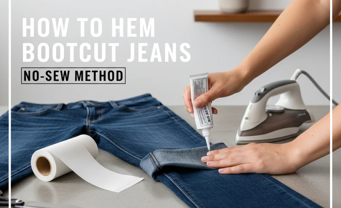 Method 2: The No-Sew Hem (Quick & Easy)