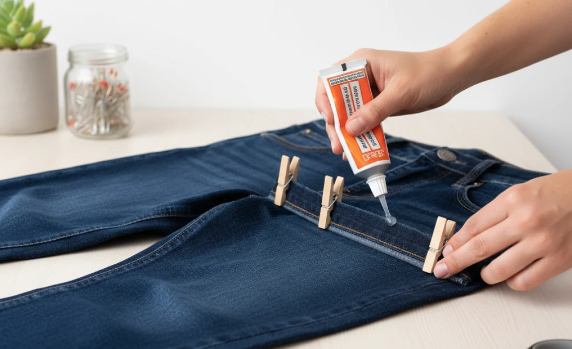 Method 2: The No-Sew Hem (Quick and Easy)