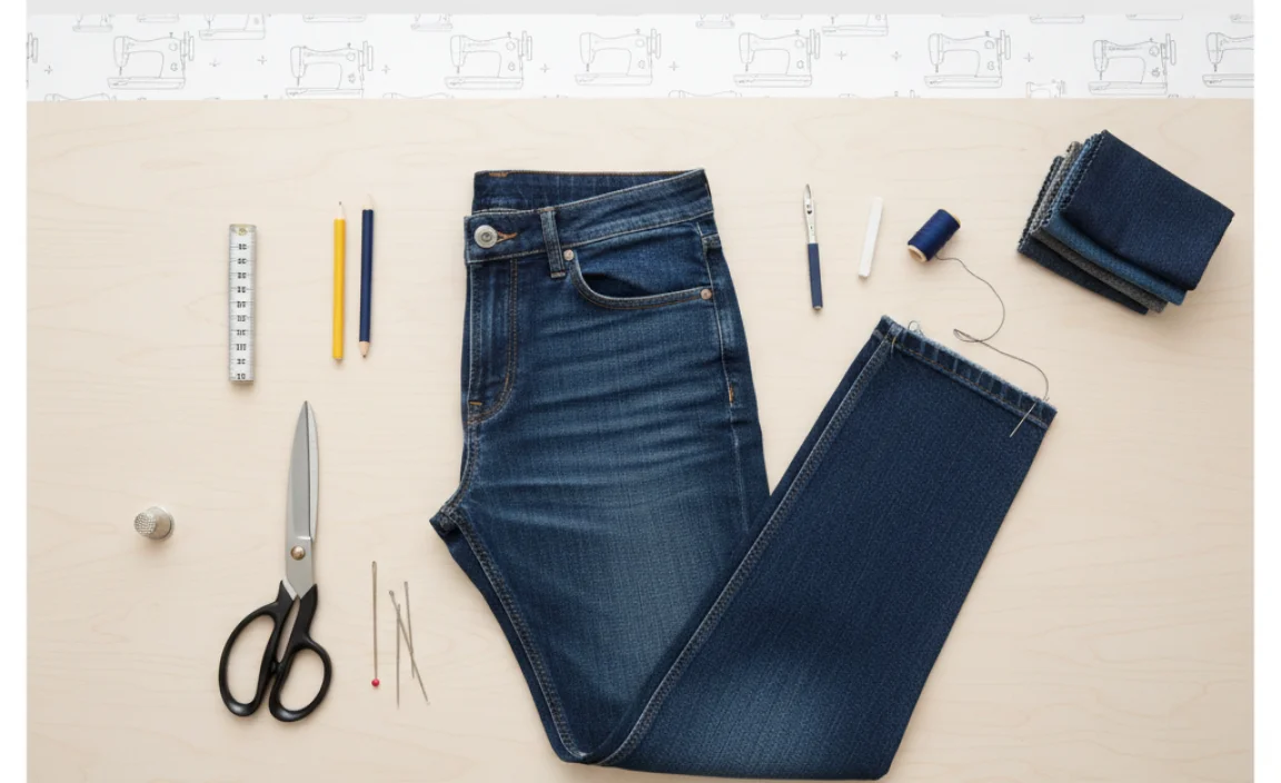 Methods for Hemming Bootcut Jeans