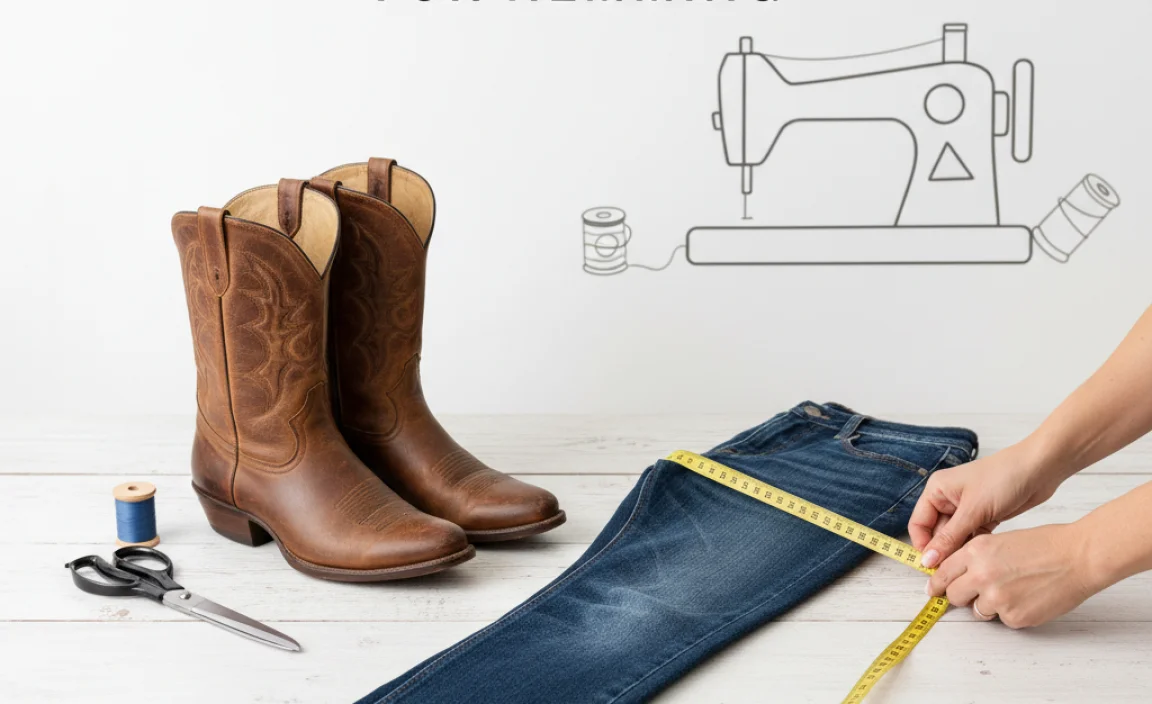 Preparing Your Jeans for Hemming