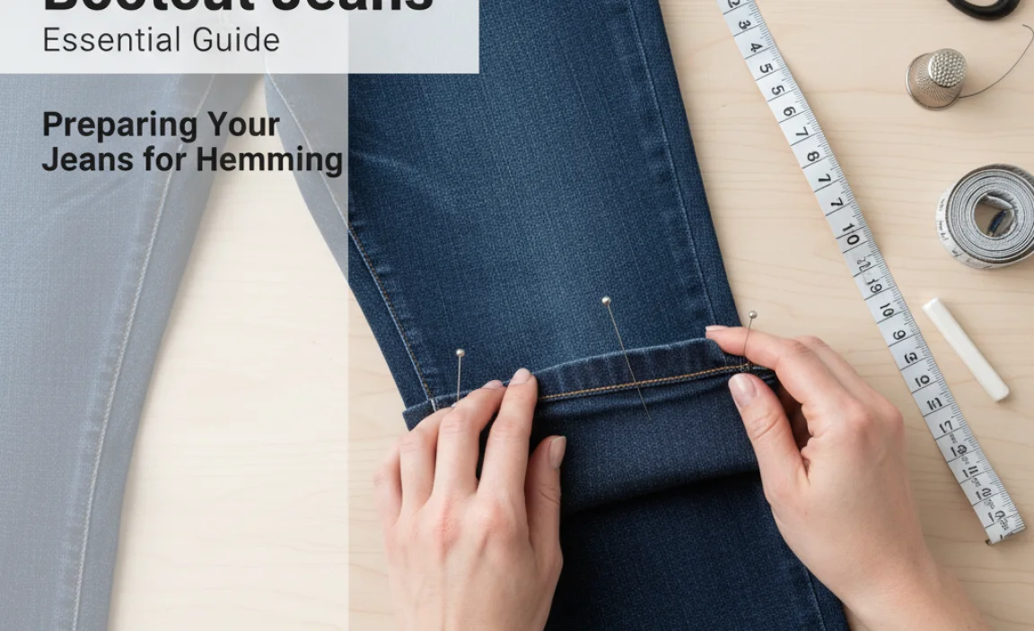 Preparing Your Jeans for Hemming