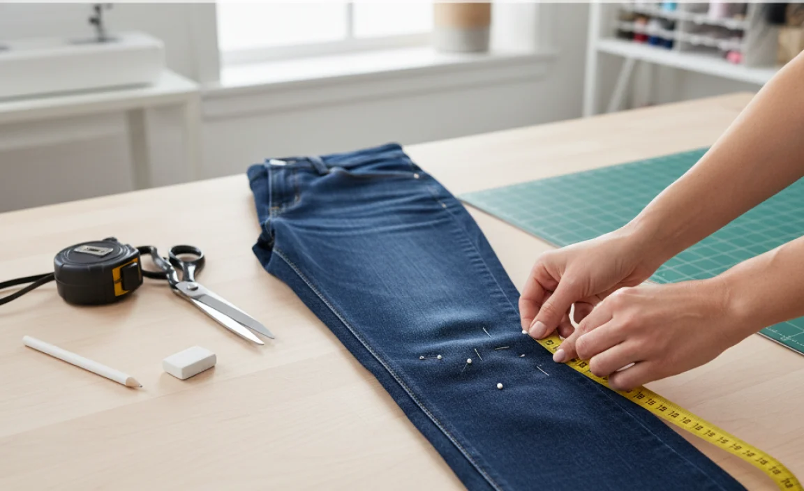Preparing Your Jeans for Hemming