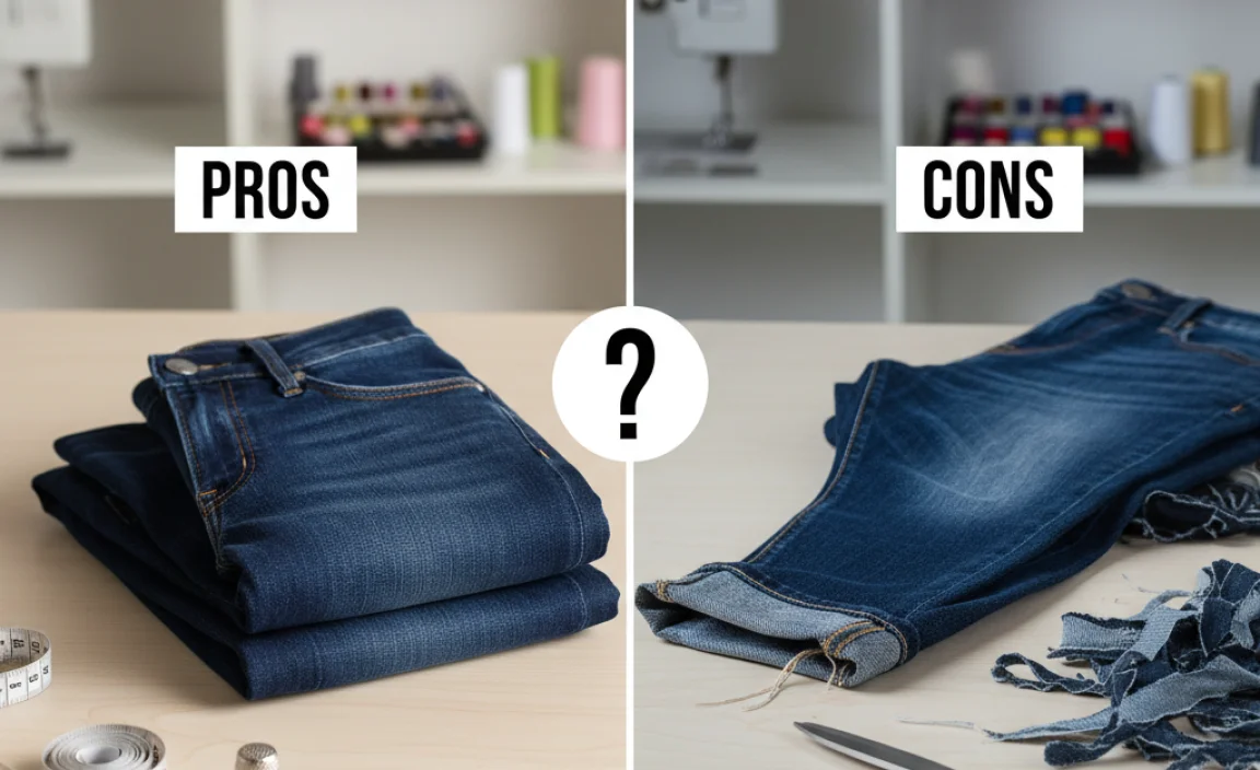 Pros and Cons of Hemming Slim Jeans