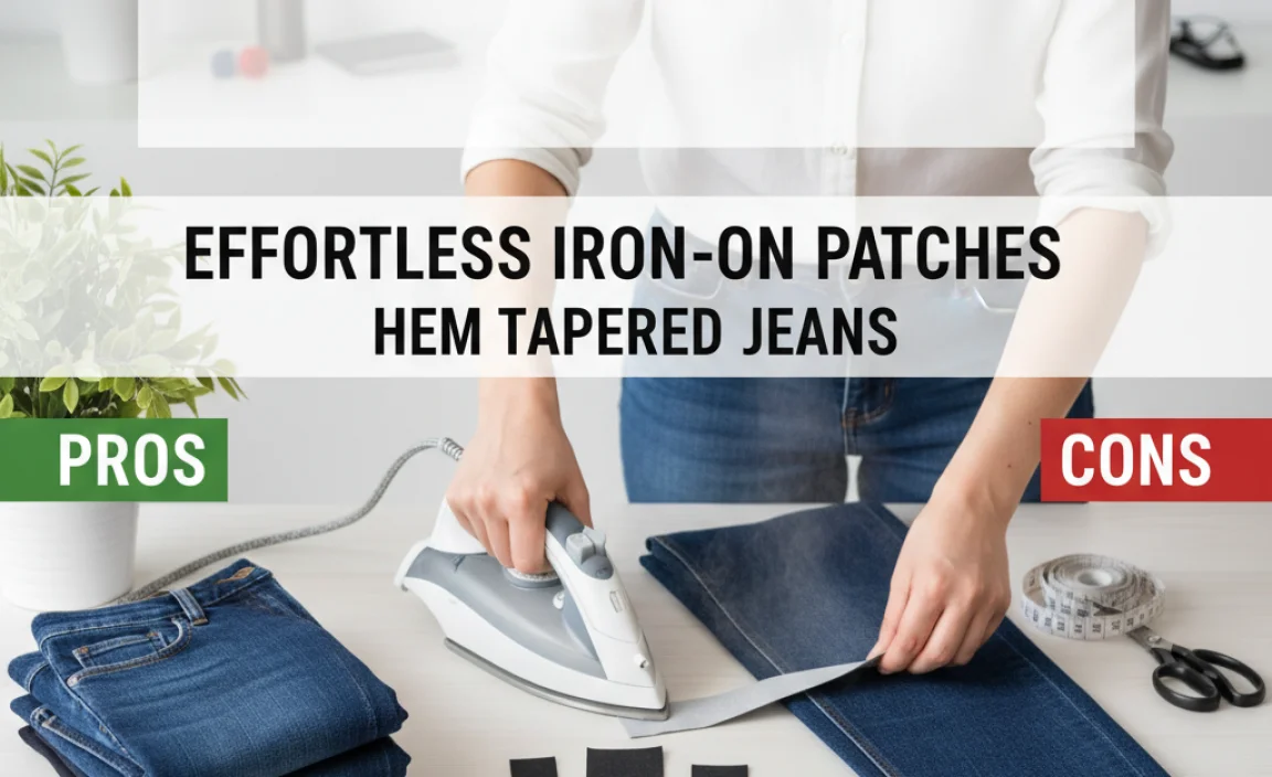 Pros and Cons of Iron-On Hemming for Tapered Jeans