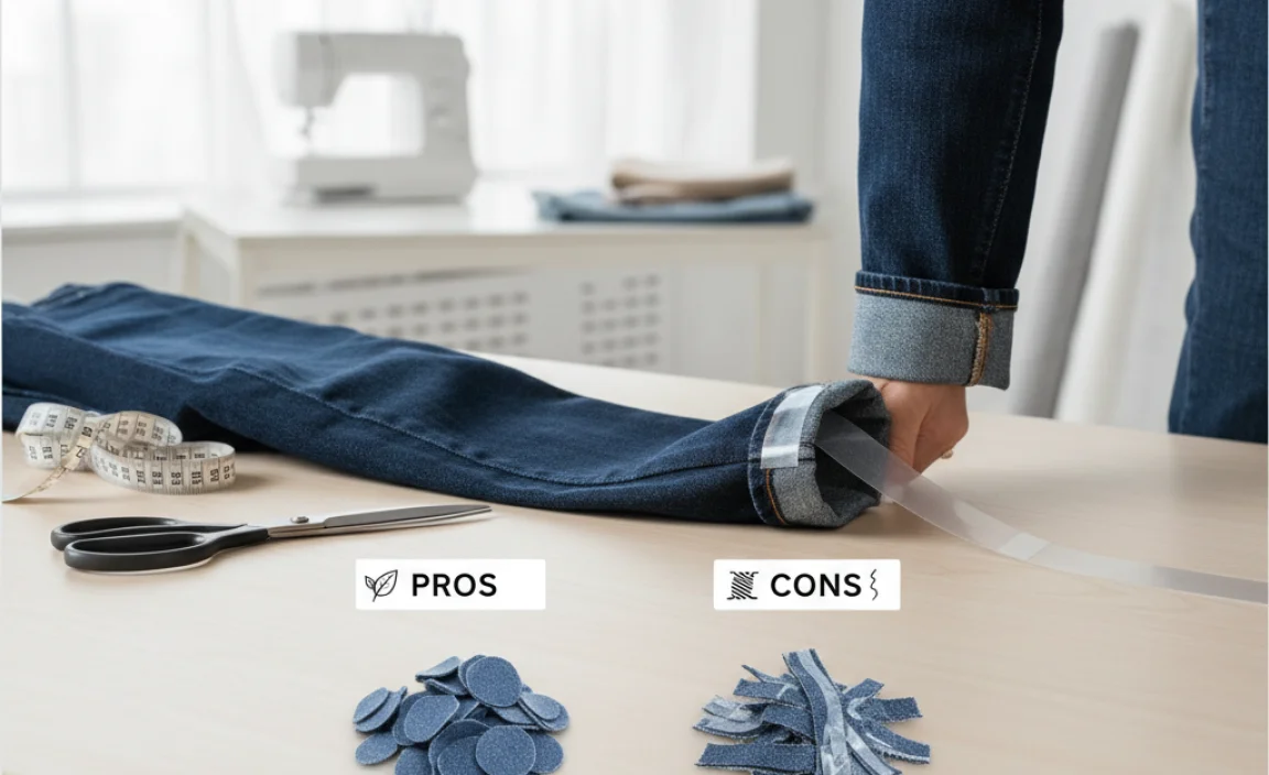 Pros and Cons of No-Sew Hemming