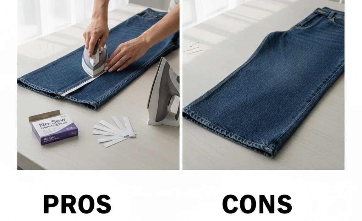 Pros and Cons of the Iron-On Hemming Method