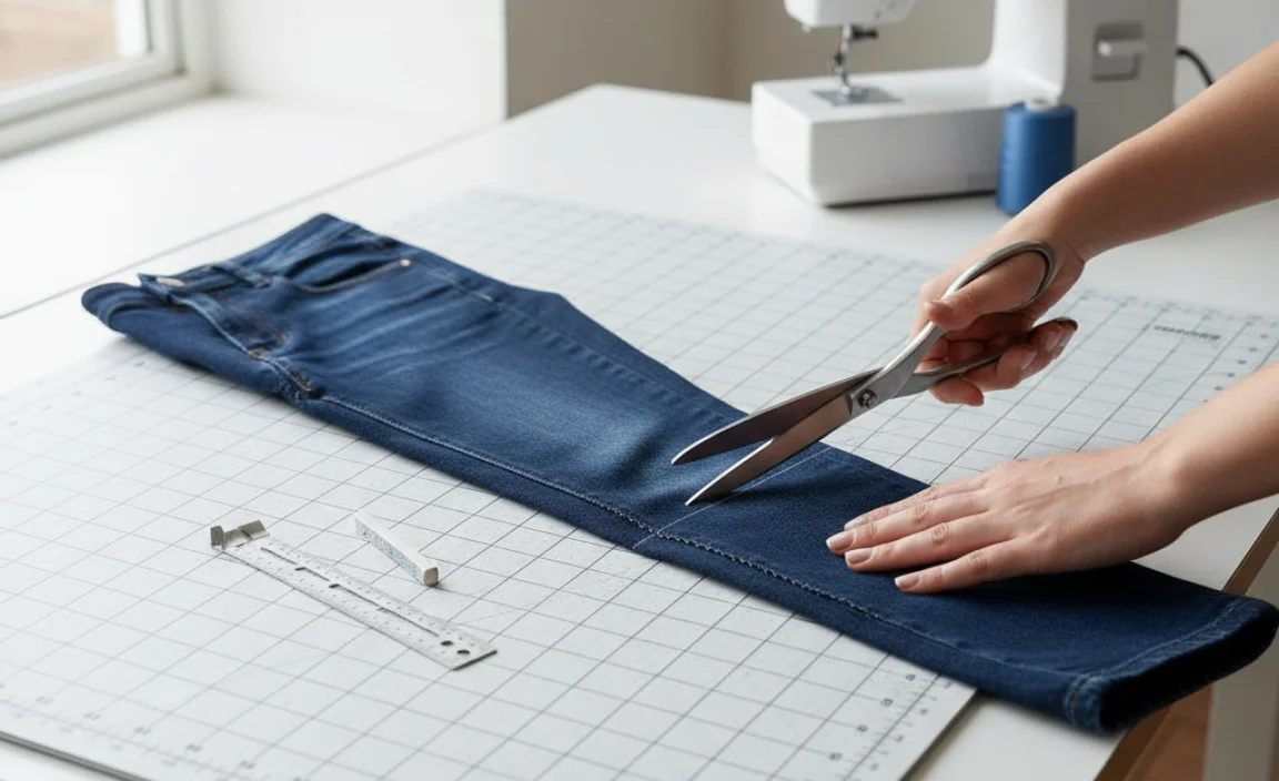 Step 3: Cutting the Jeans