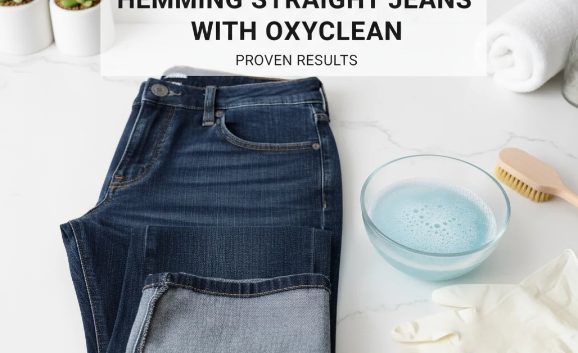 Step-by-Step Guide: Hemming Straight Jeans with Oxyclean