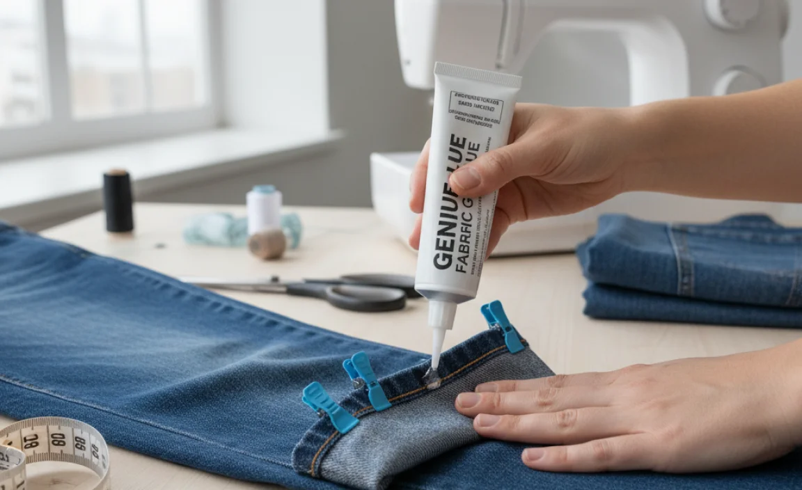 Step-by-Step Guide: How to Hem Straight Jeans with Fabric Glue
