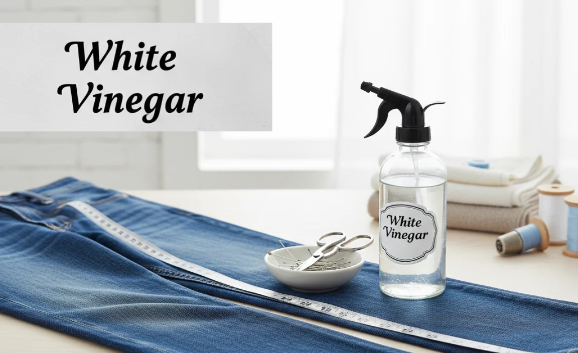 Step-by-Step Guide: How to Hem Straight Jeans With Vinegar