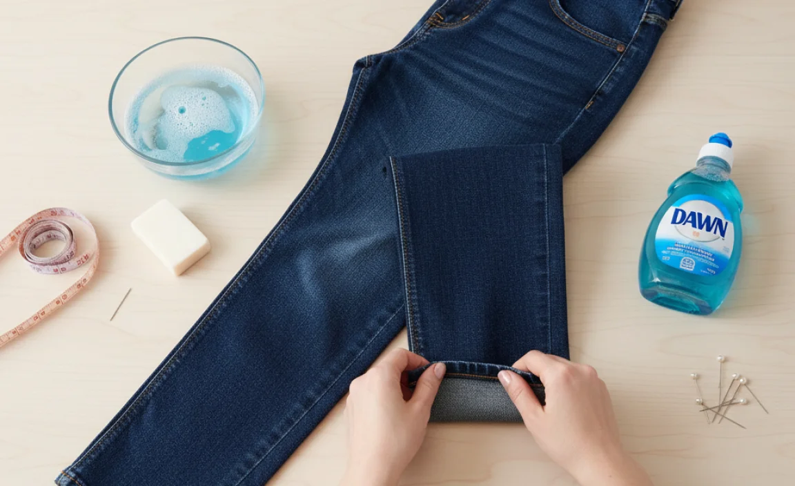Step-by-Step Guide: How to Hem Tapered Jeans with Dish Soap