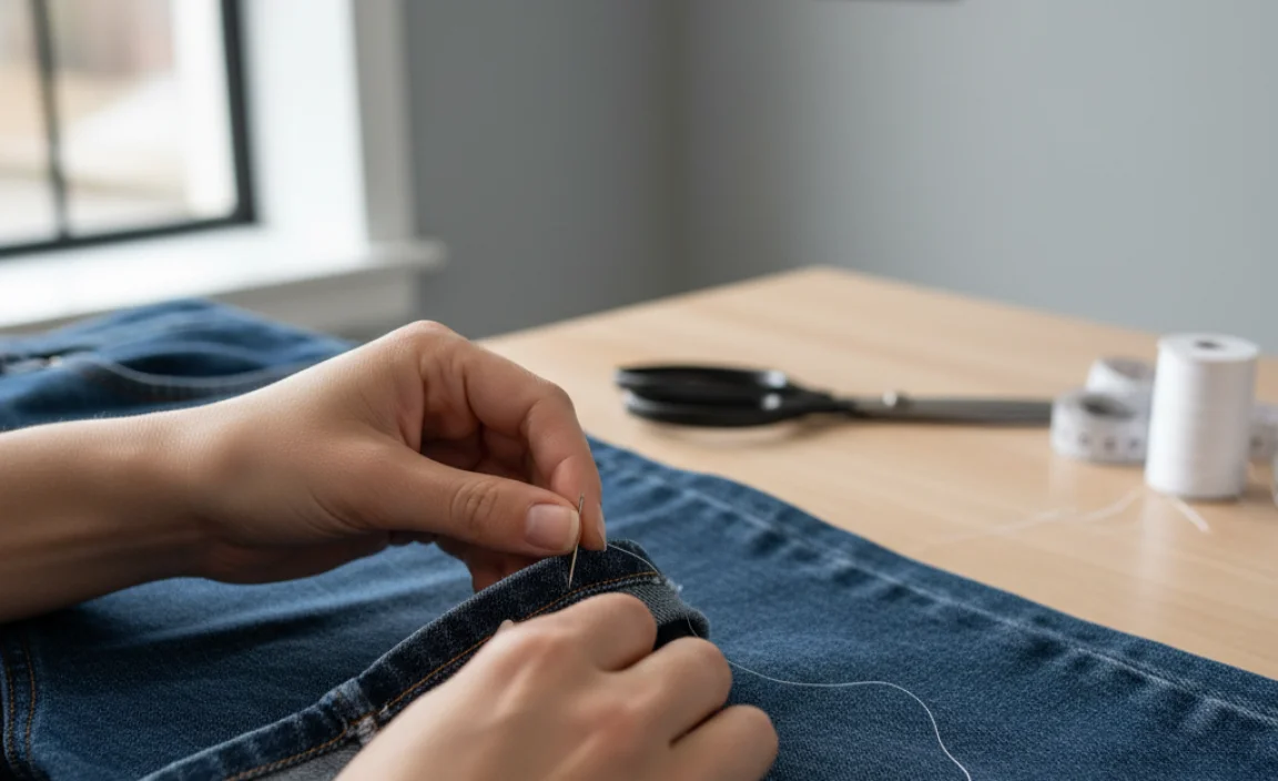 Step-by-Step Guide: How to Hem Wide Leg Jeans By Hand