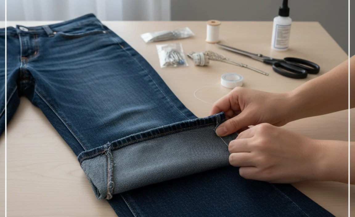 Step-by-Step Guide: How to Hem Wide Leg Jeans Without Bleach