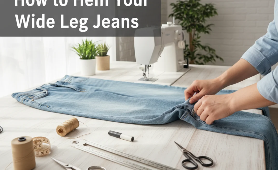 Step-by-Step Guide: How to Hem Your Wide Leg Jeans