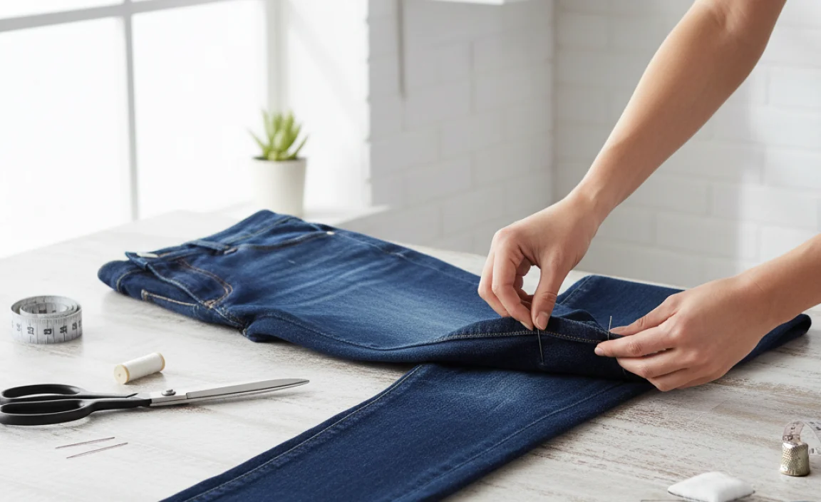 Step-by-Step Guide to Hemming Bootcut Jeans by Hand