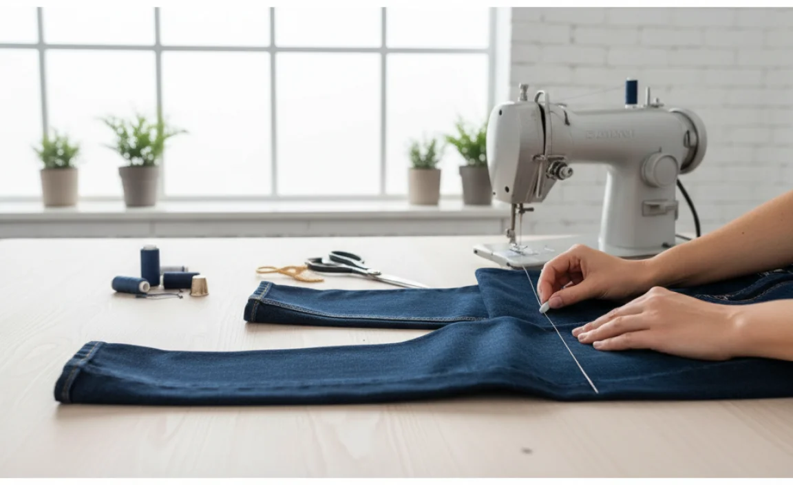Step-by-Step Guide to Hemming Slim Jeans