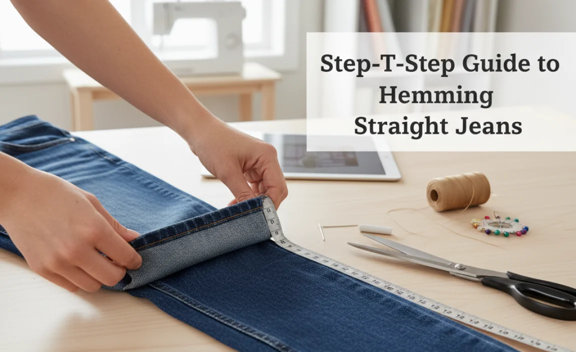 Step-by-Step Guide to Hemming Straight Jeans
