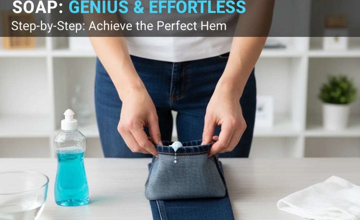 Step-by-Step: How to Hem Slim Jeans with Dish Soap