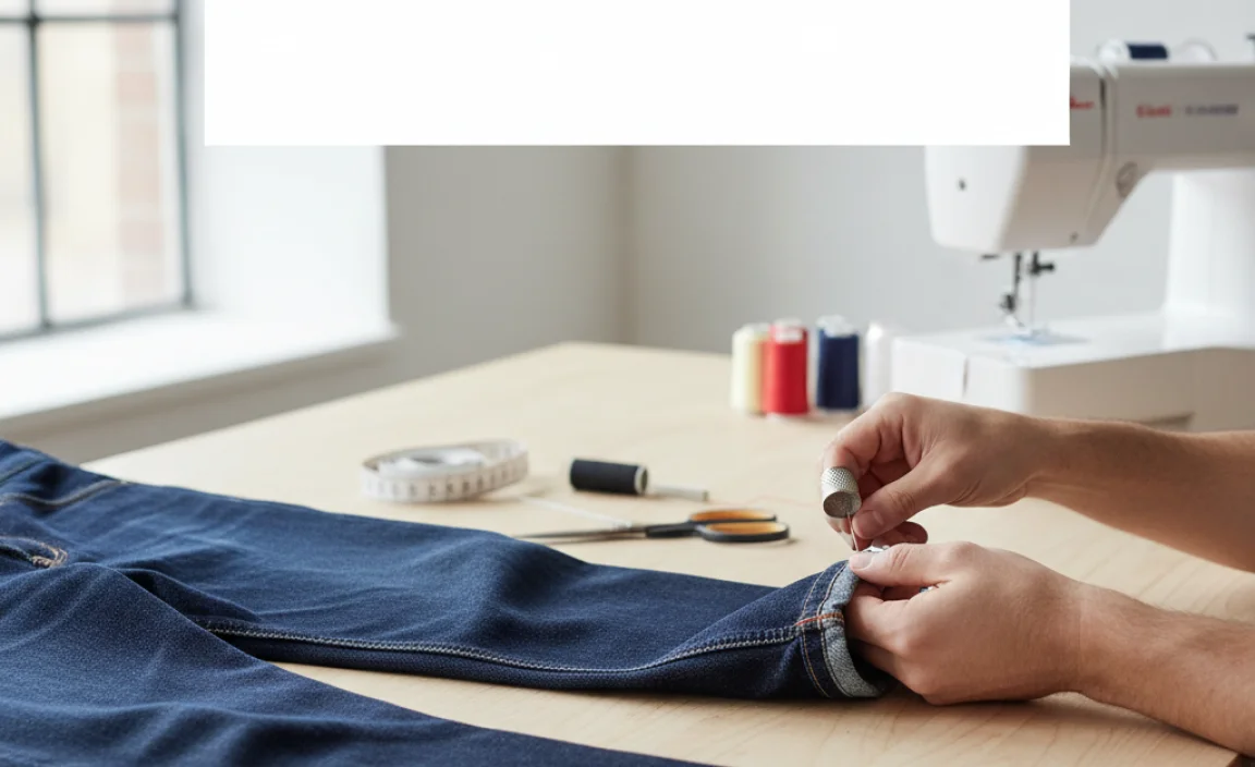 Step-by-Step: How to Hem Tapered Jeans