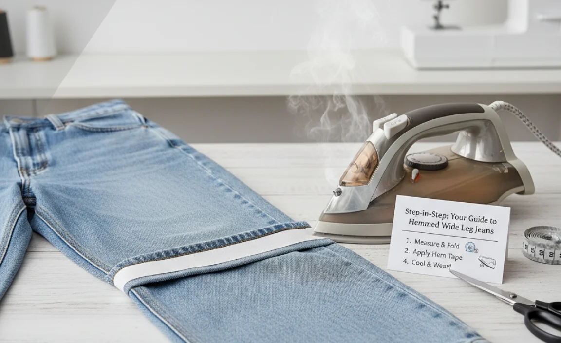 Step-by-Step: Your Guide to Perfect Hemmed Wide Leg Jeans