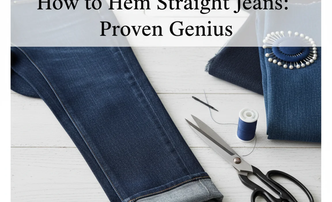 The Genius Behind Straight Jeans Hemming