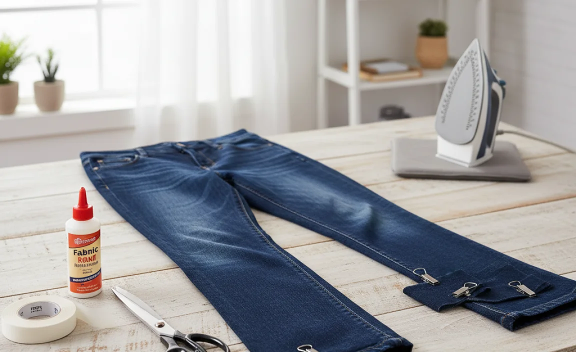 The Genius Method: No-Sew Approach for Bootcut Jeans