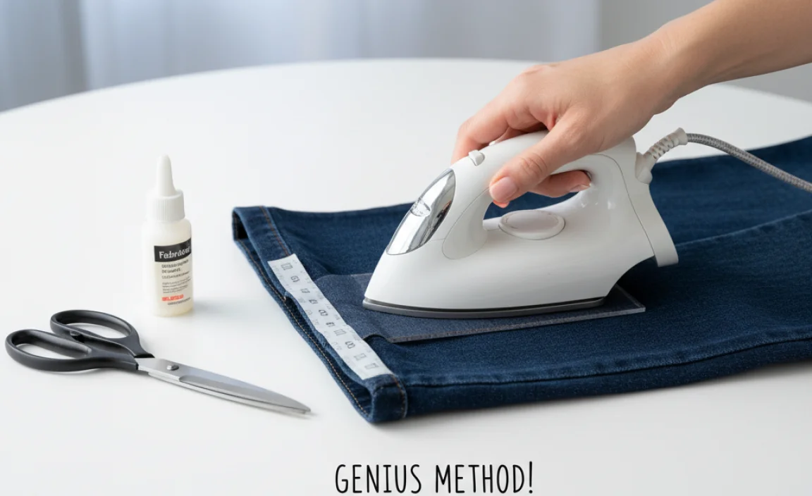 The Genius Method: No-Sew Approach for Bootcut Jeans