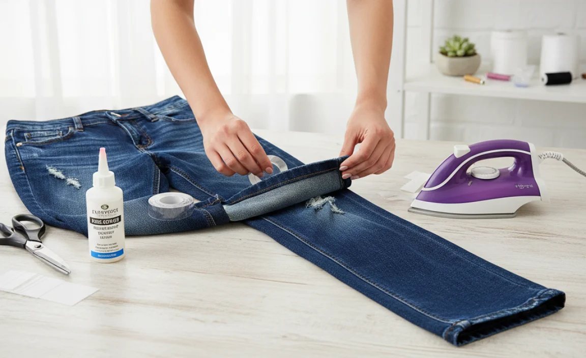 The Genius Method: No-Sew Approach for Bootcut Jeans