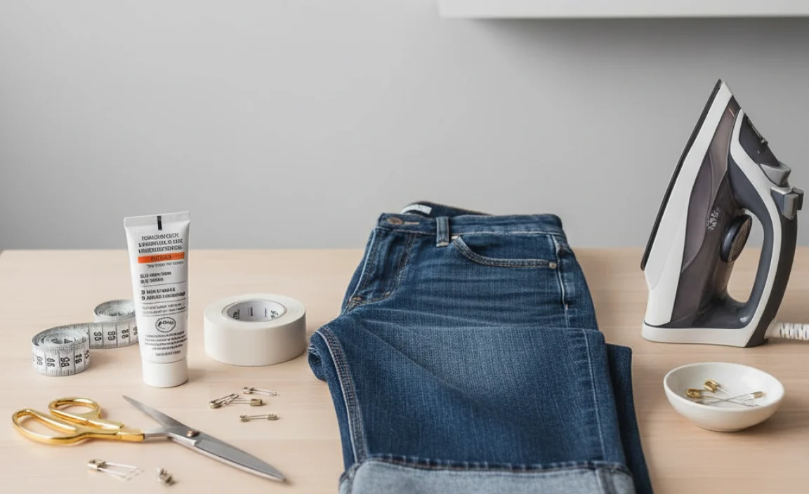 Tools You’ll Need for No-Sew Hemming